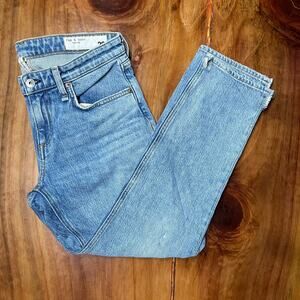 Rag & Bone Women's jeans Boyfriend Slim Crop Low Rise 26 Denim C3-29